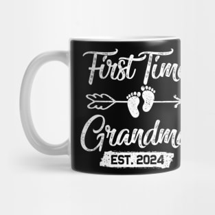 Womens First time Grandma 2024 Mothers Day Soon to be Grandma 2024 Mug